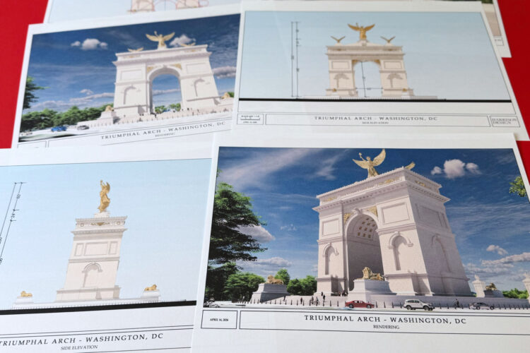 Federal Agency Approves Concept For Trump's Plan For A Triumphal Arch In Washington